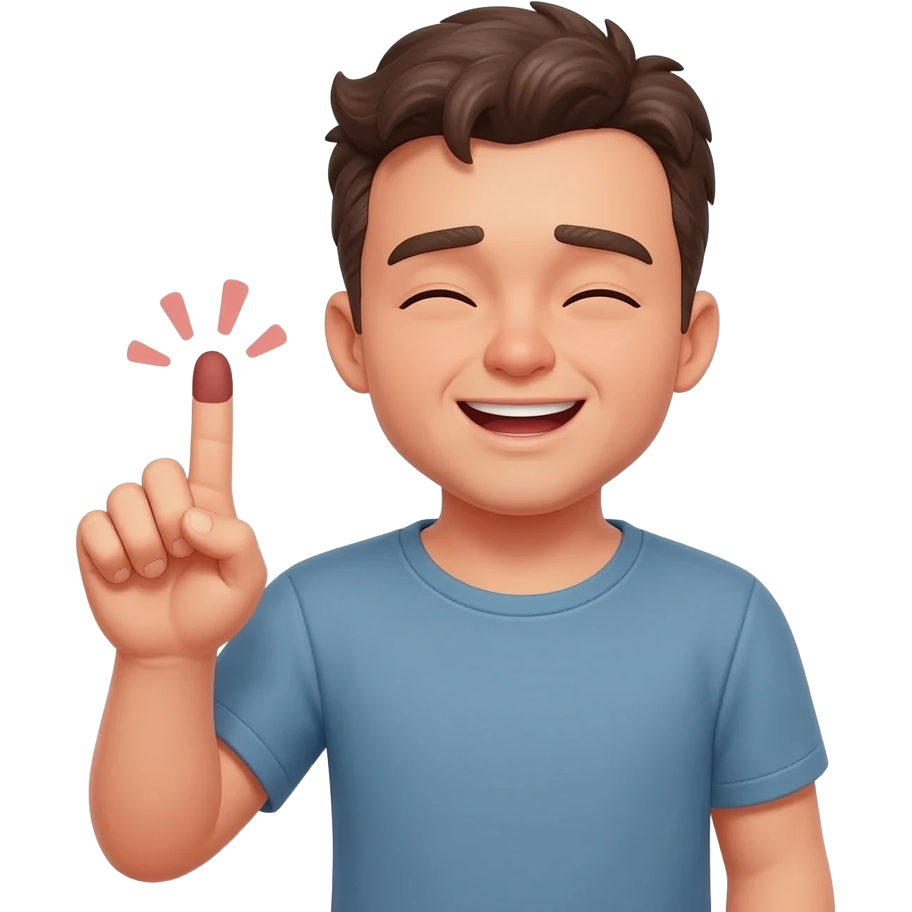 Rubbing two fingers together saying shame on you emoji emoji