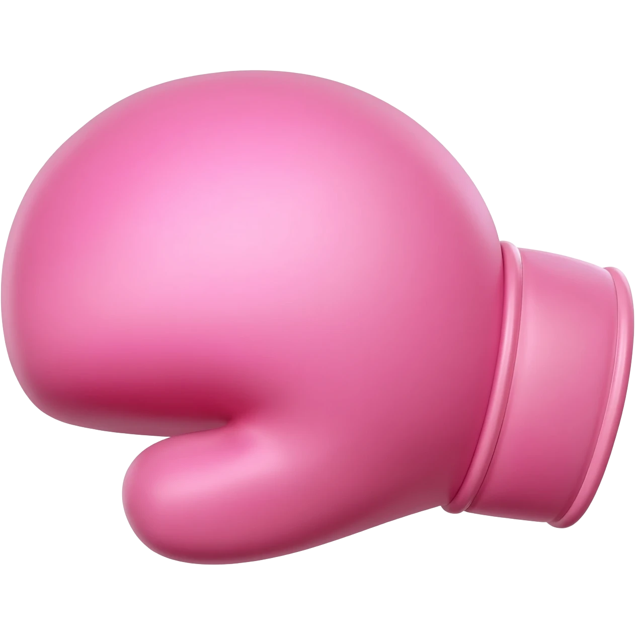 Pink boxer glove emoji