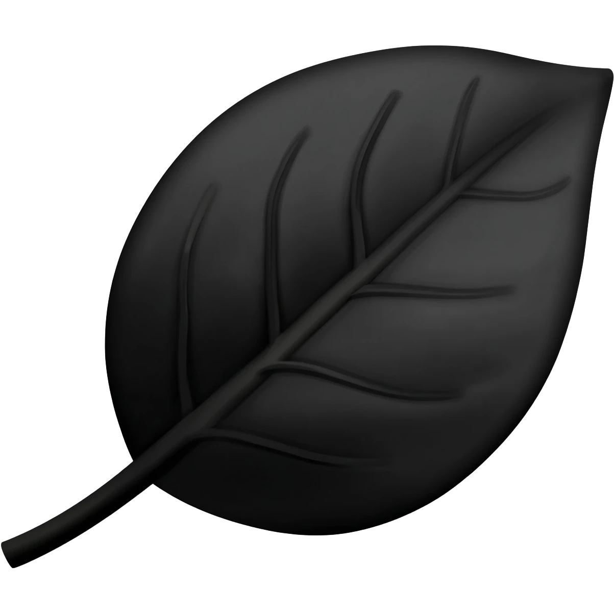 black leaf emoji