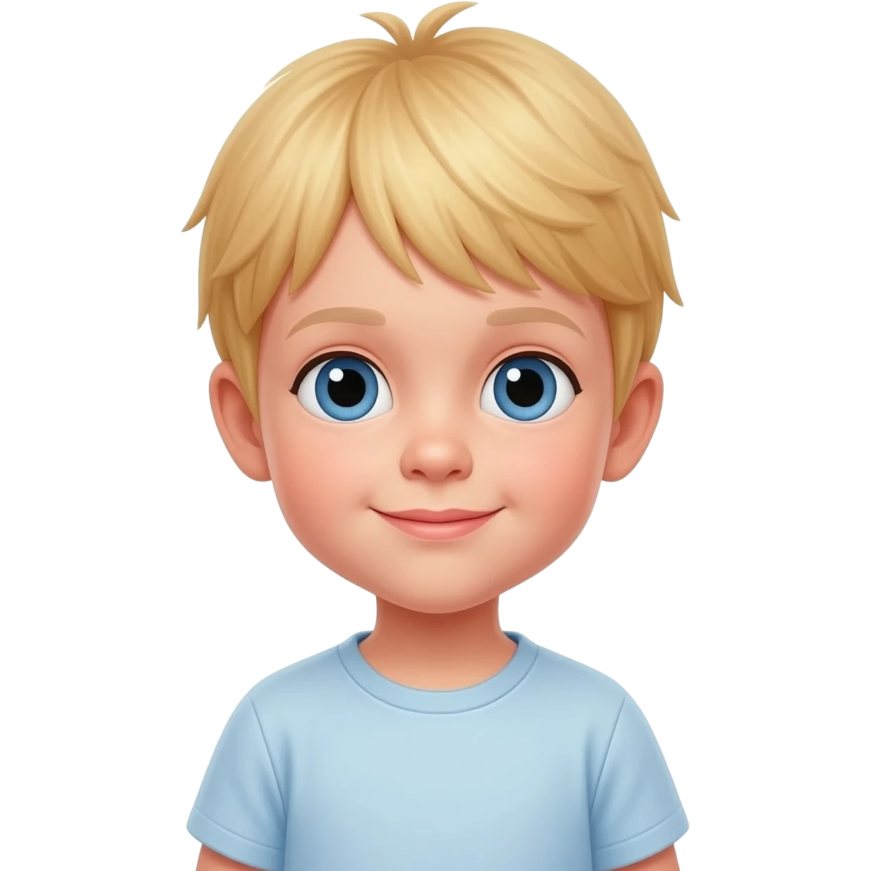 3 year old toddler with blonde hair emoji