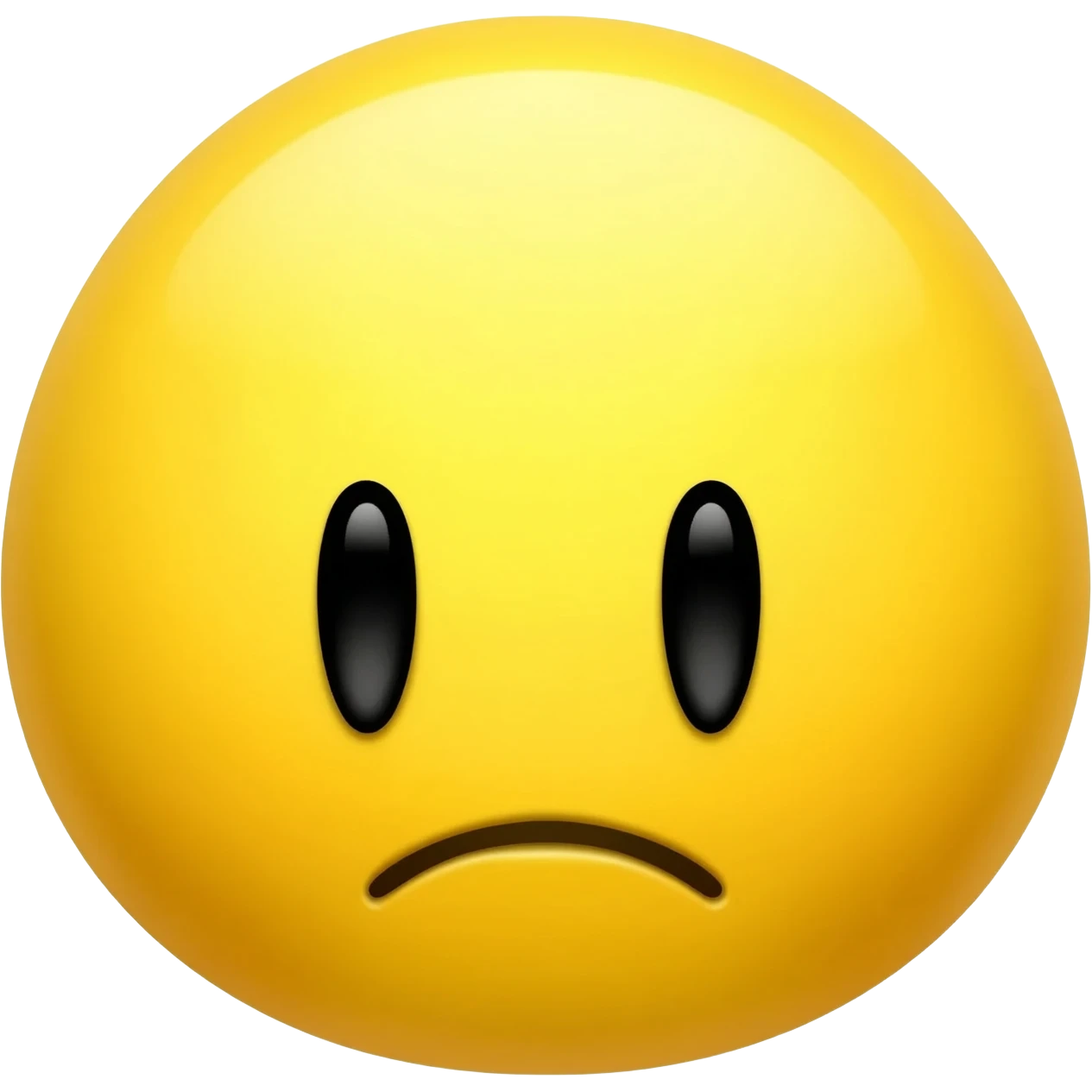 Yellow emoji cute grumpy face emoji
