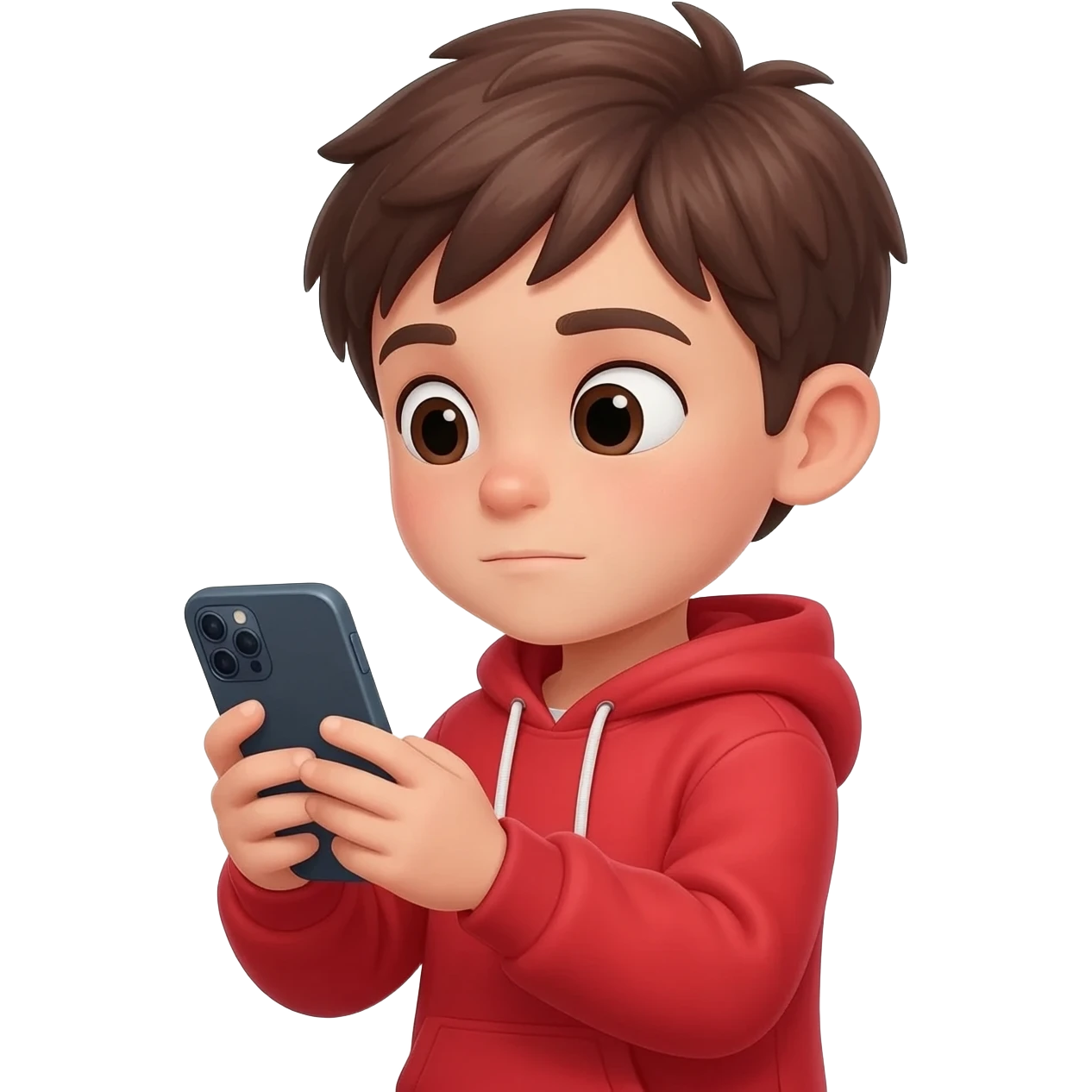 Niño en el celular emoji