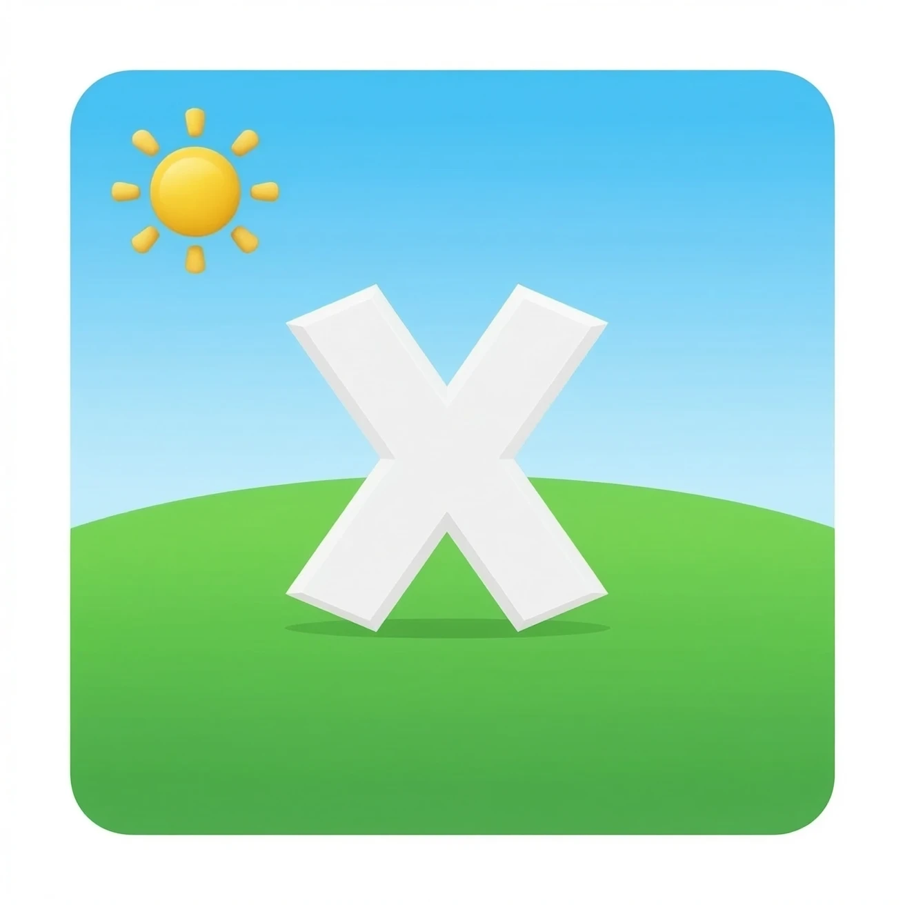 HOUSE WITH A X IN emoji