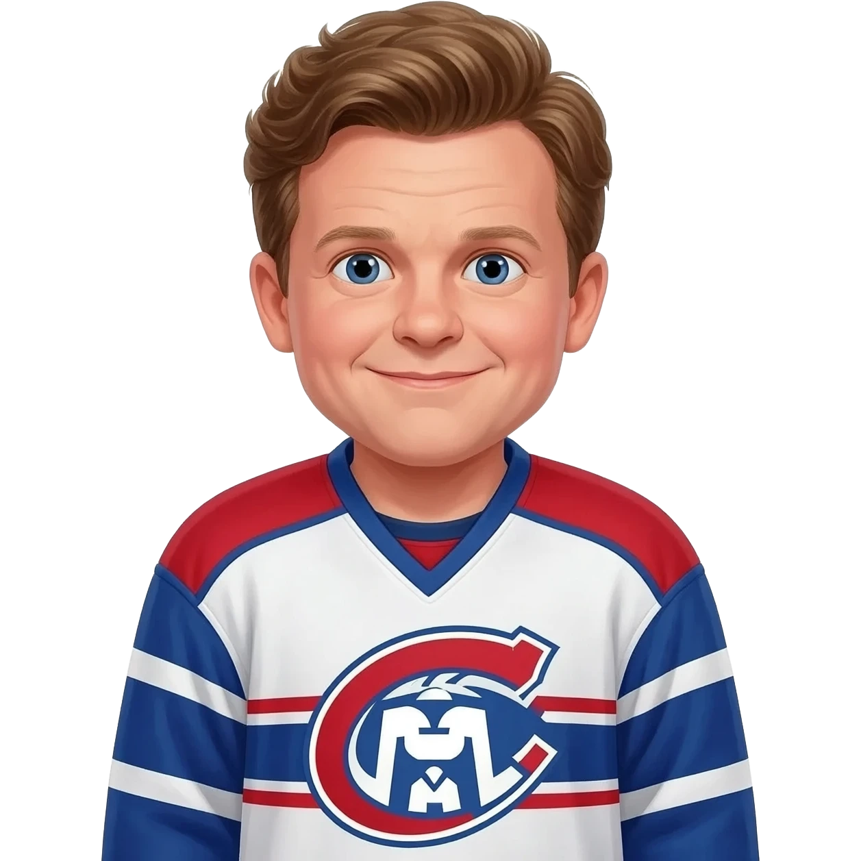 Kevin McCallister has a Montréal Hockey team's shirt at the Hockey temm emoji