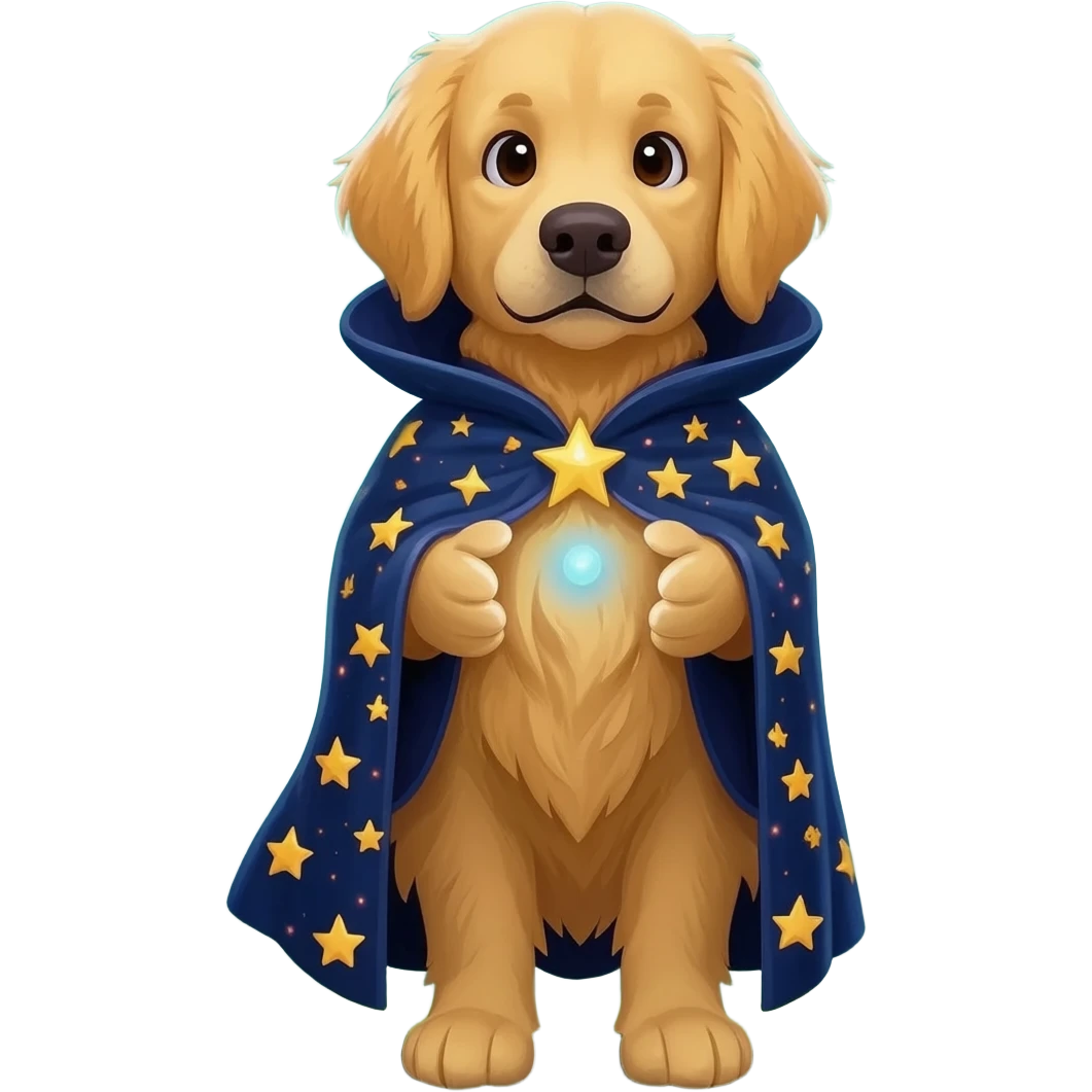 Dog wizard emoji