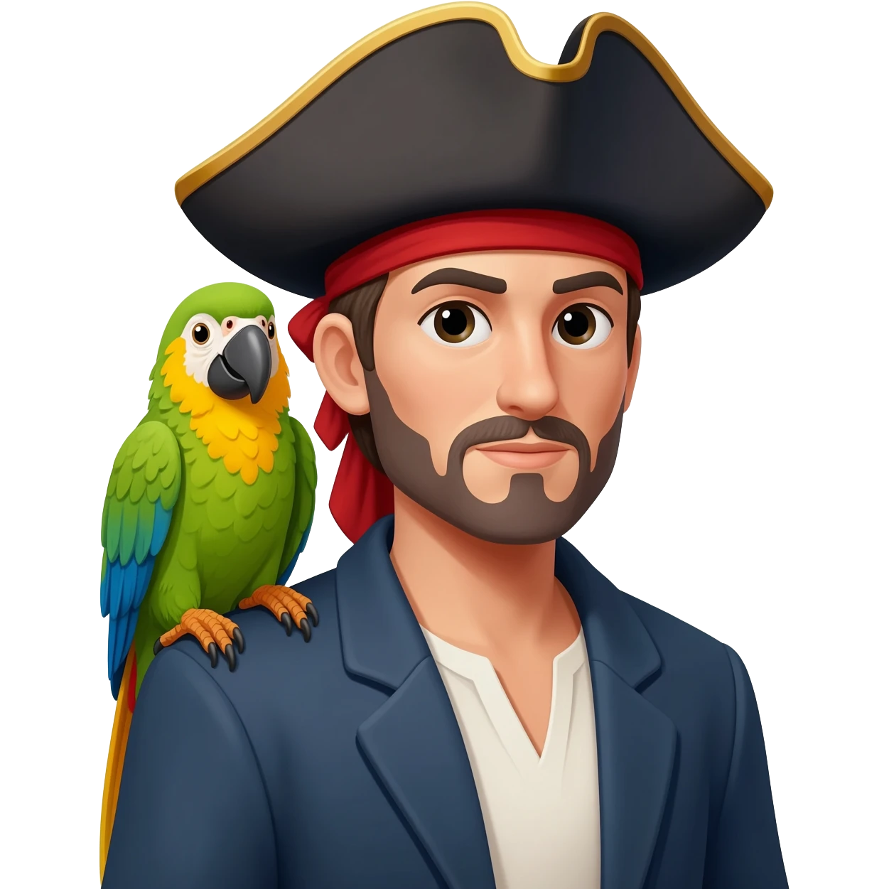 pirate and parrot emoji