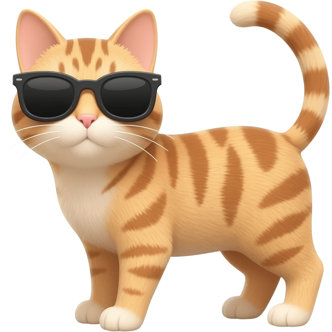 Cat wearing sunglasses emoji