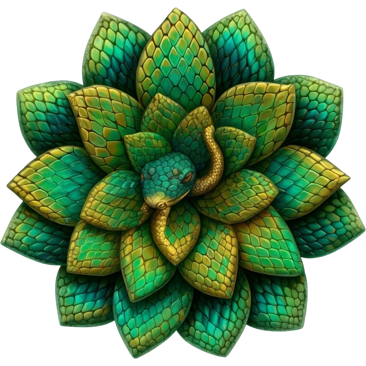 Snakeskin flower emoji