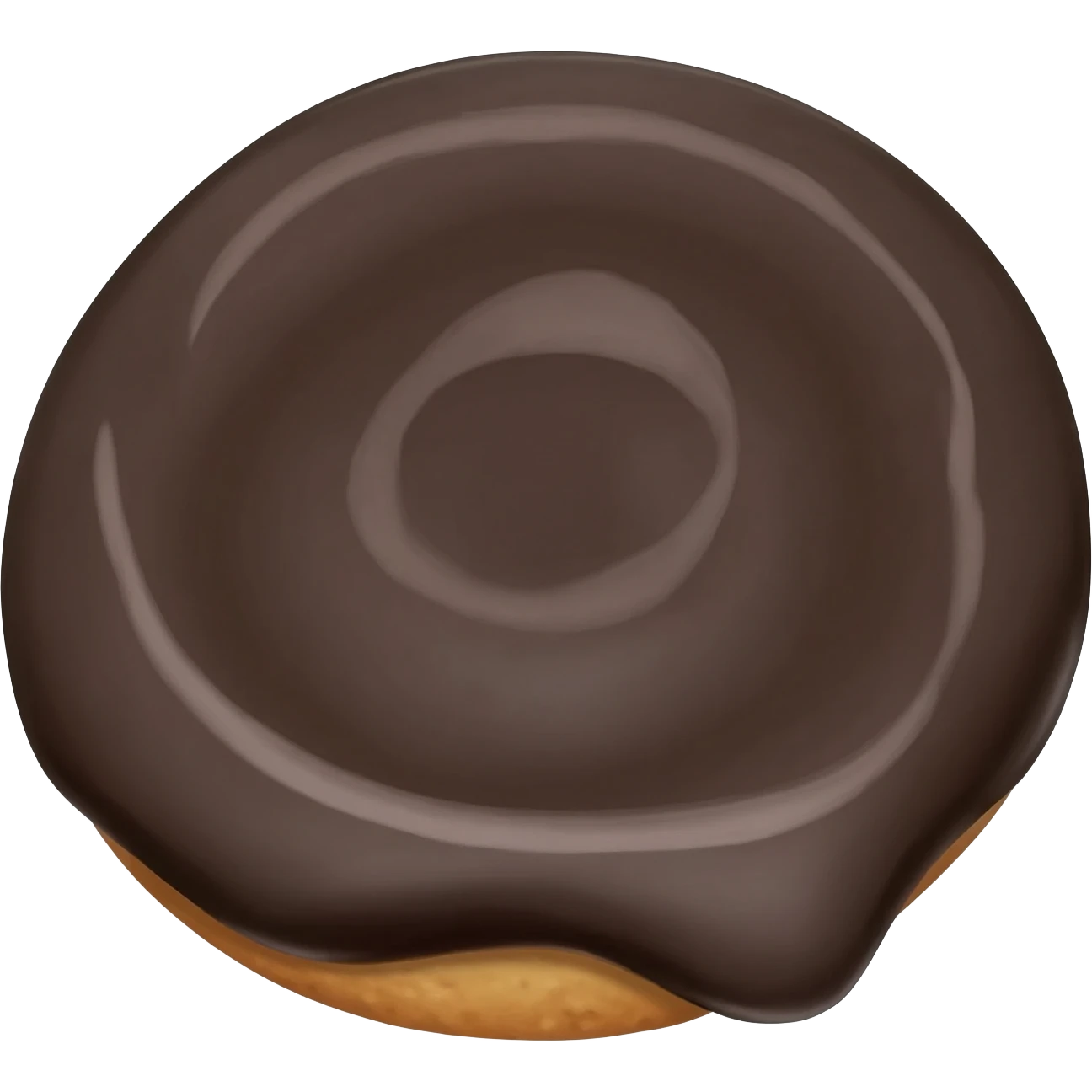 Black and white cookie emoji