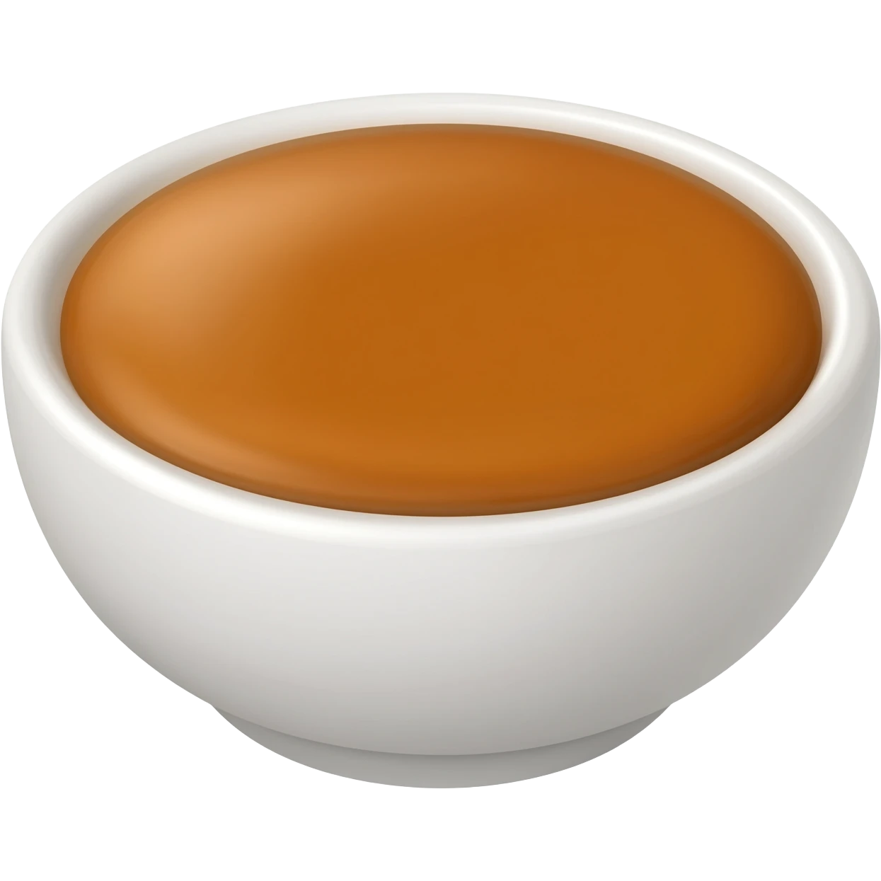 bowl with caramel emoji