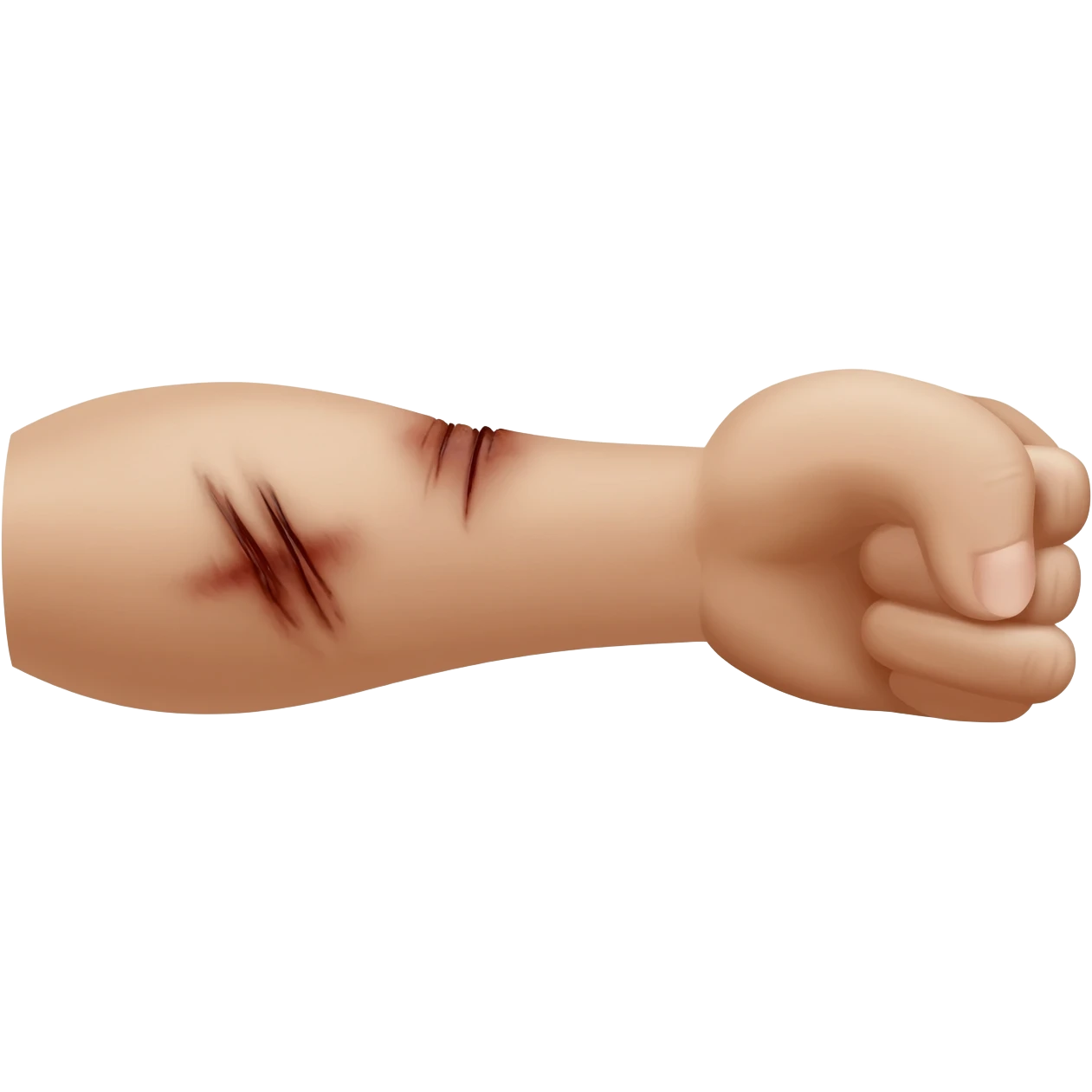 arm with scratches emoji