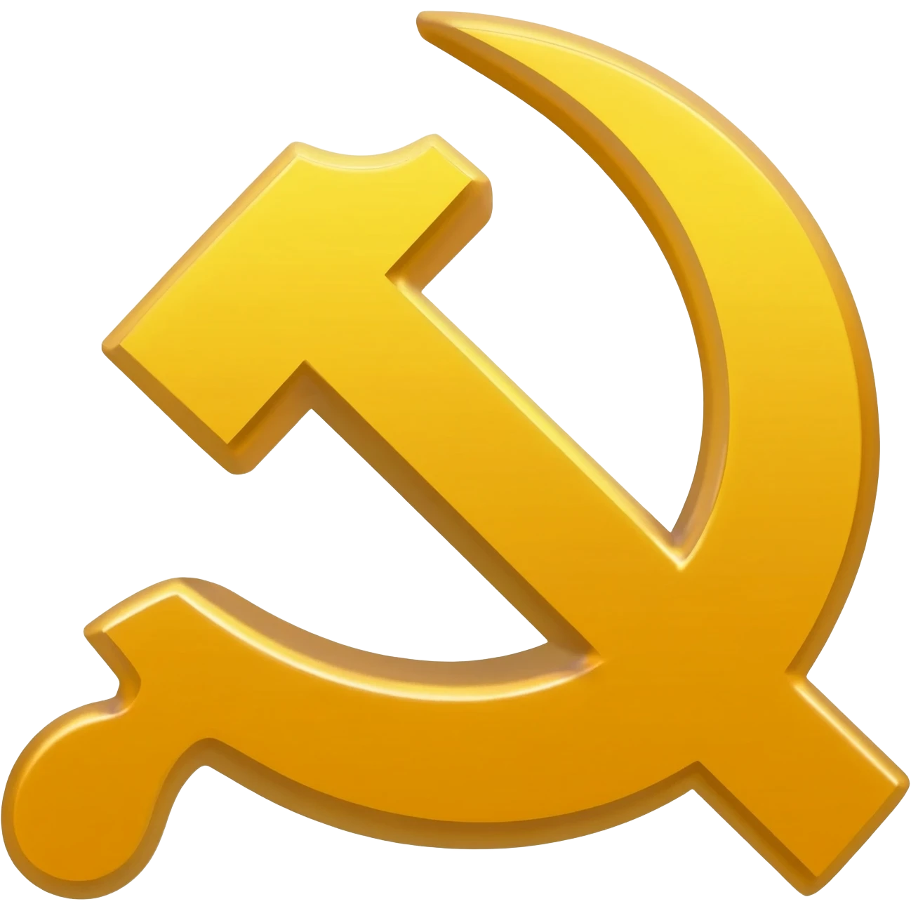 A hammer and a sickle emoji