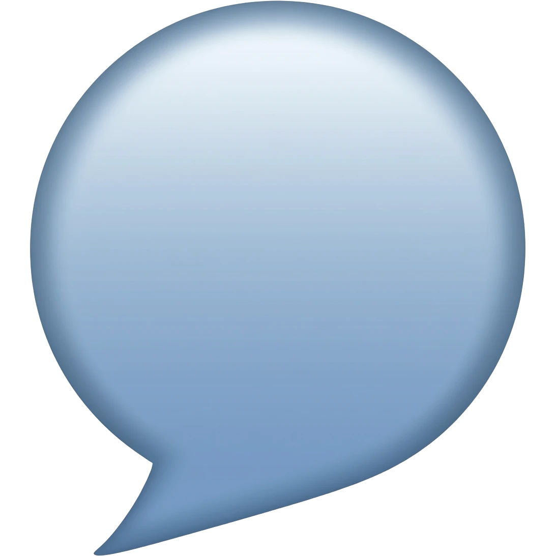 white facebook messenger emoji