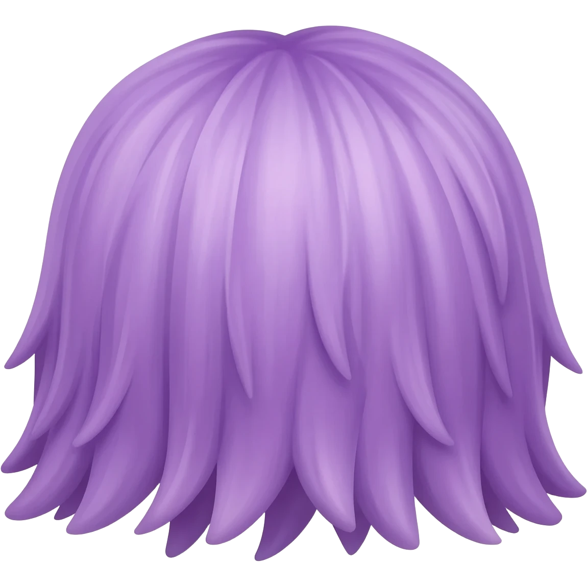 faça apenas um cabelo roxo sem mais nada, sem pessoa etc emoji