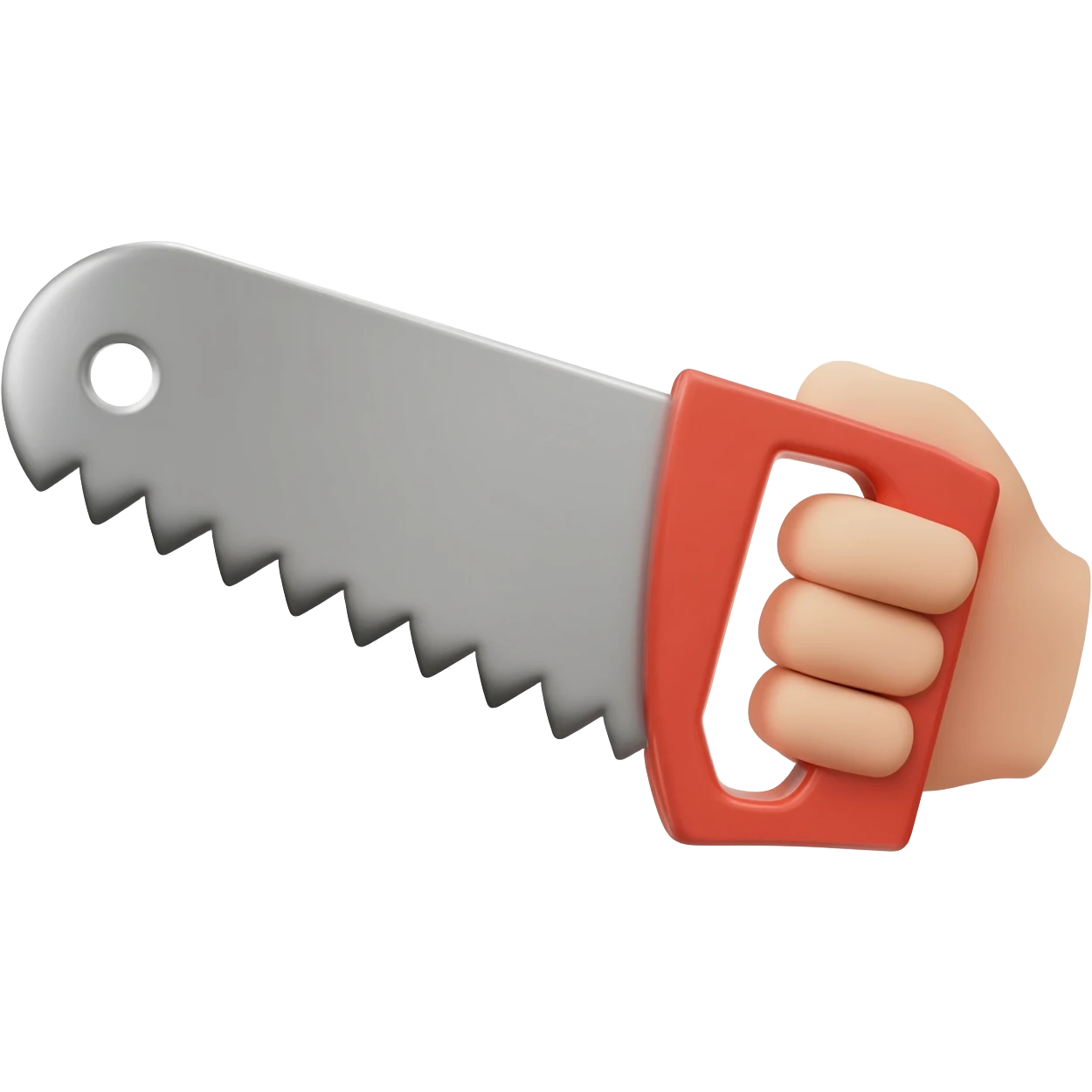 a saw 3D premium,3D RIGHT HAND emoji