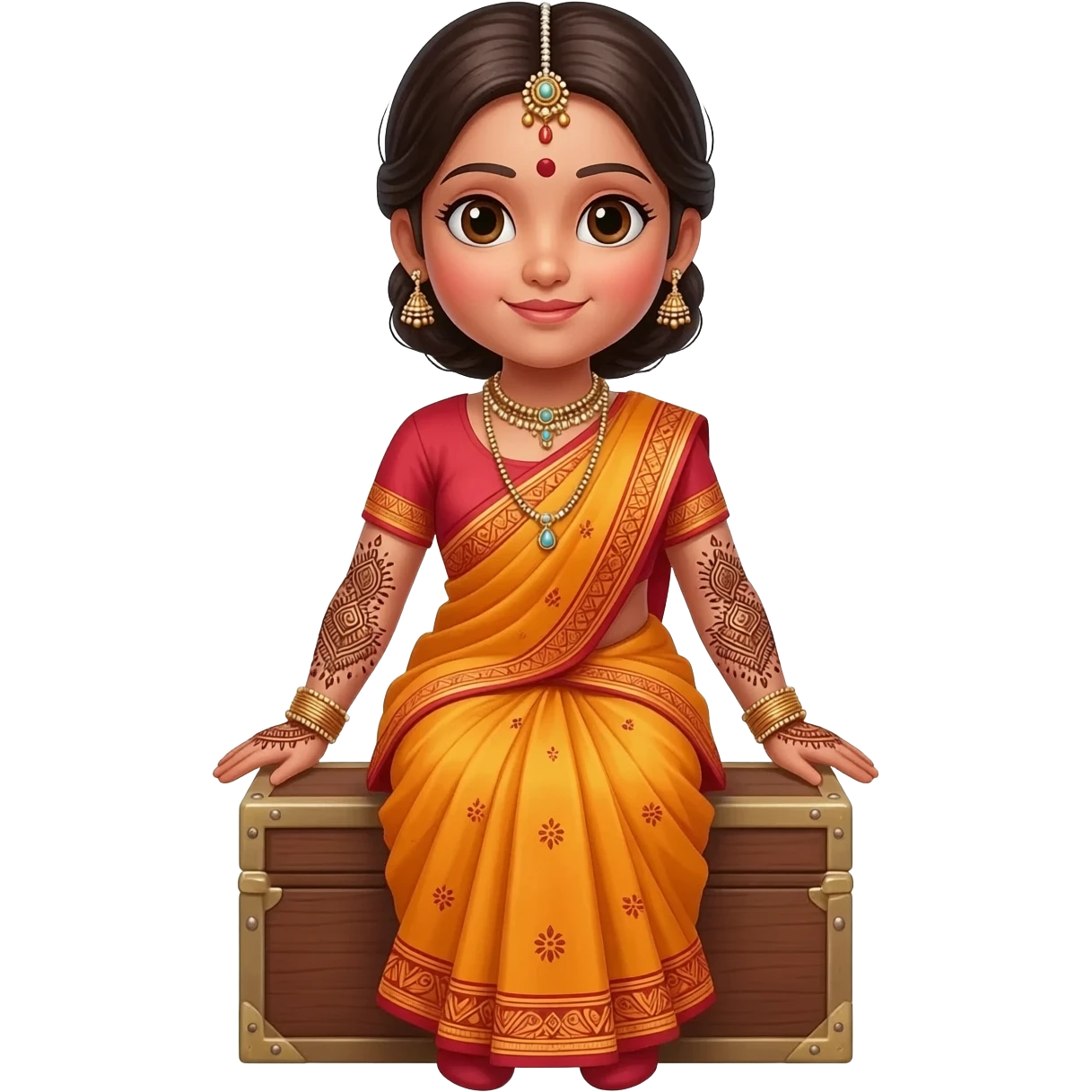 Uma boneca índiana emoji