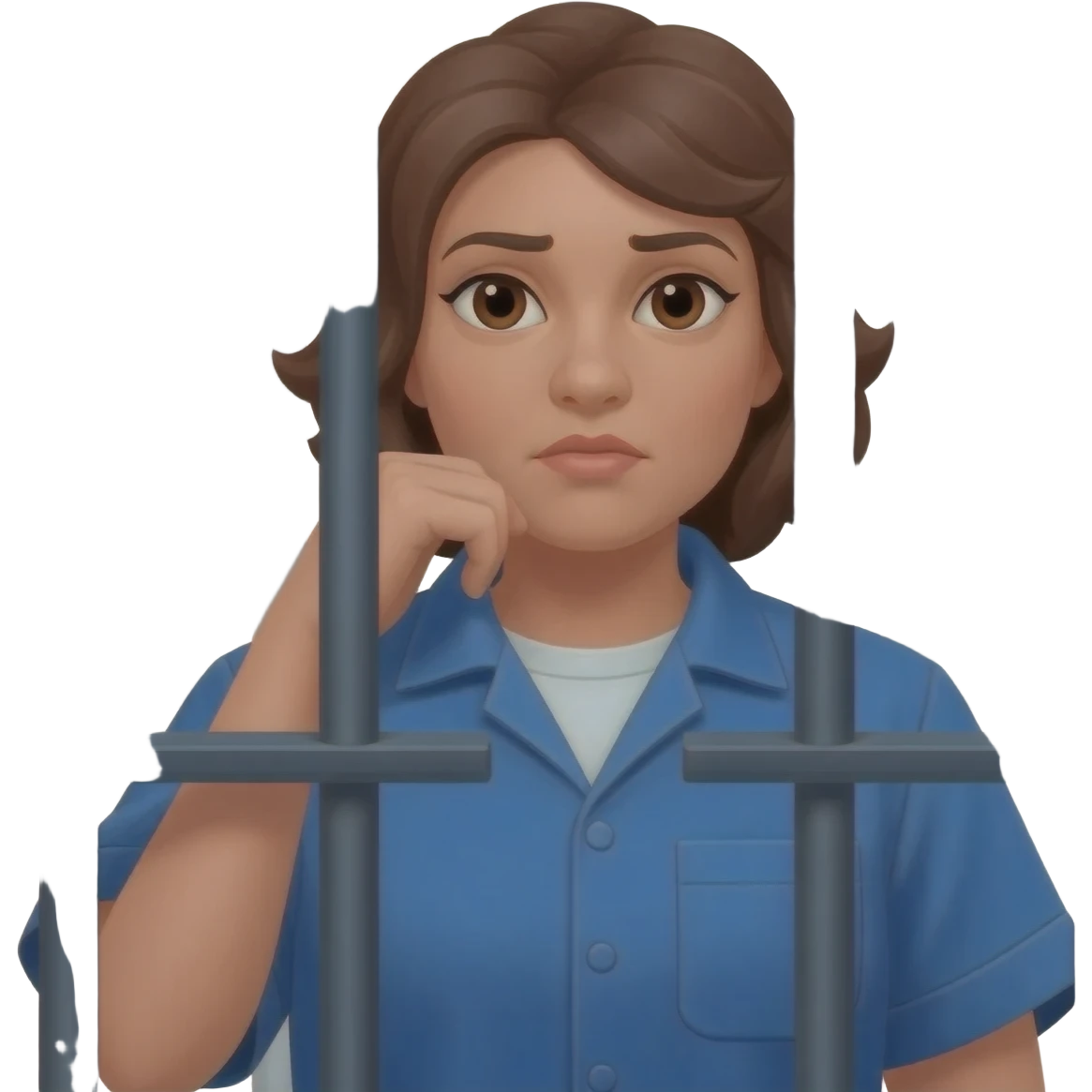 mujer en la carcel emoji