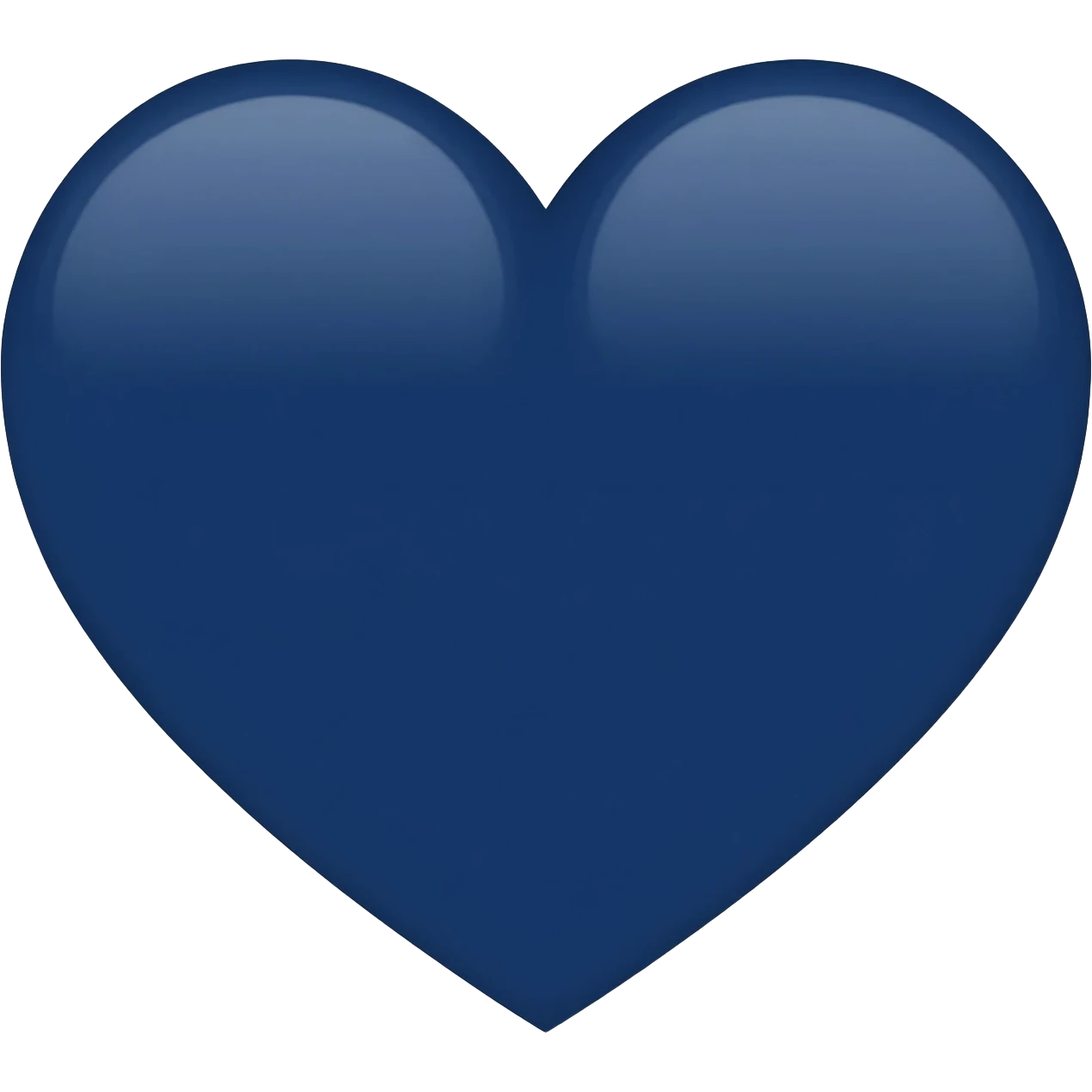 Navy blue heart emoji emoji