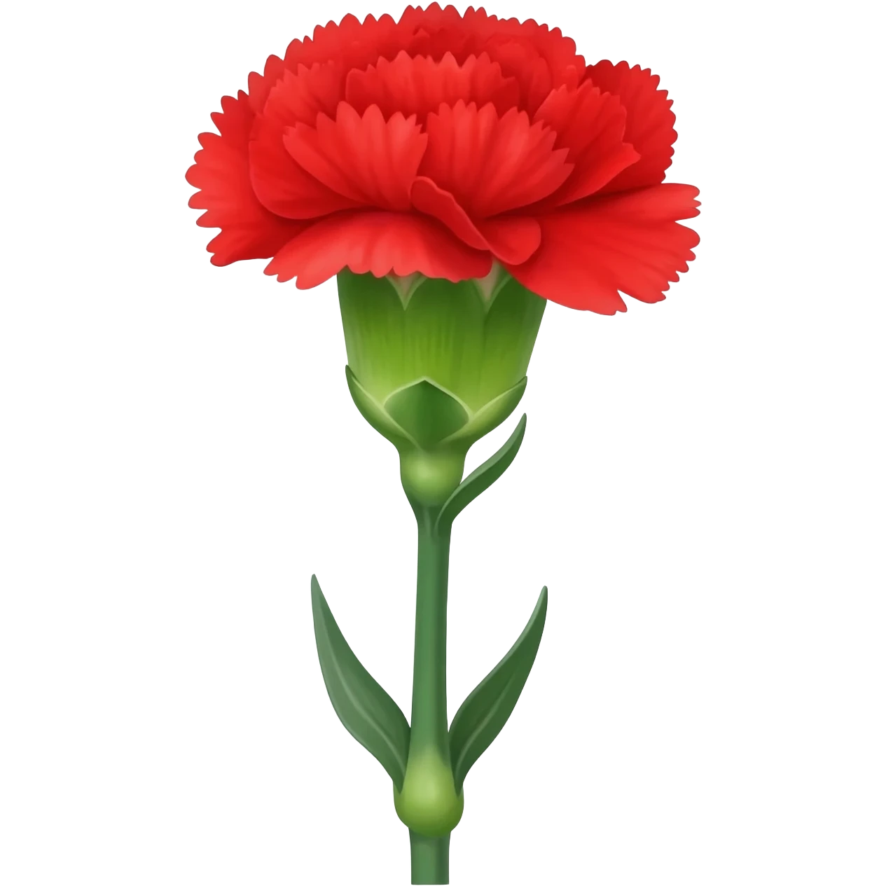 red carnation in the style of discord emojis emoji