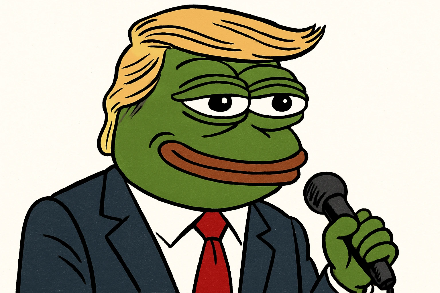 Donald Trump speaking at a rally emoji