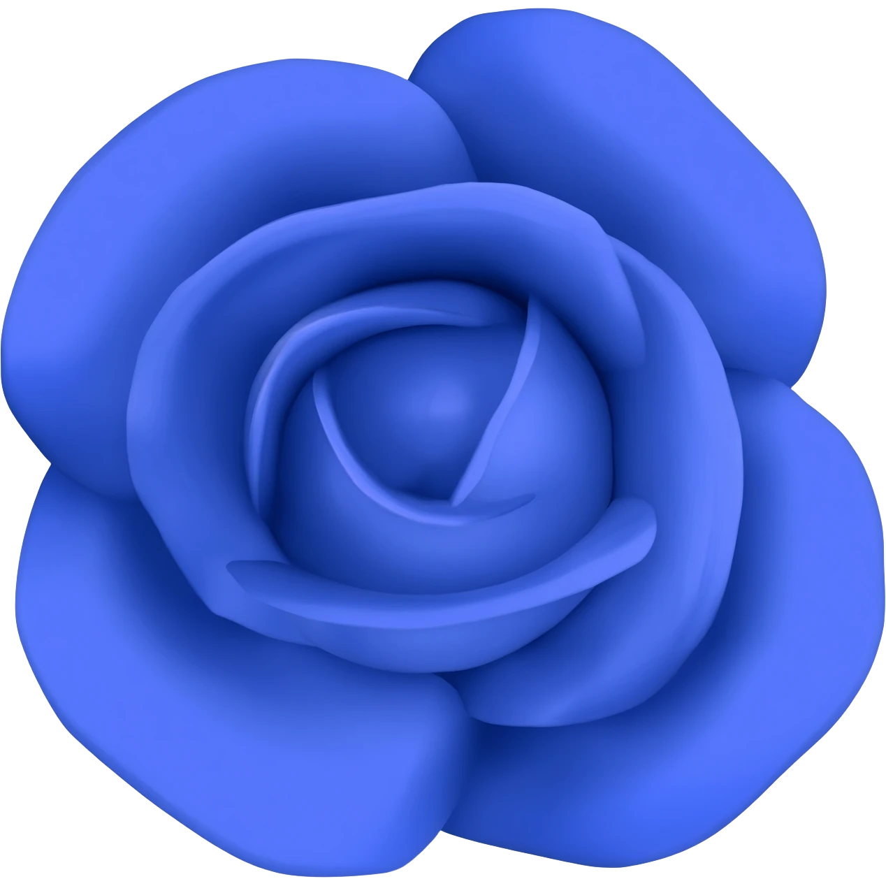Rosa azul emoji
