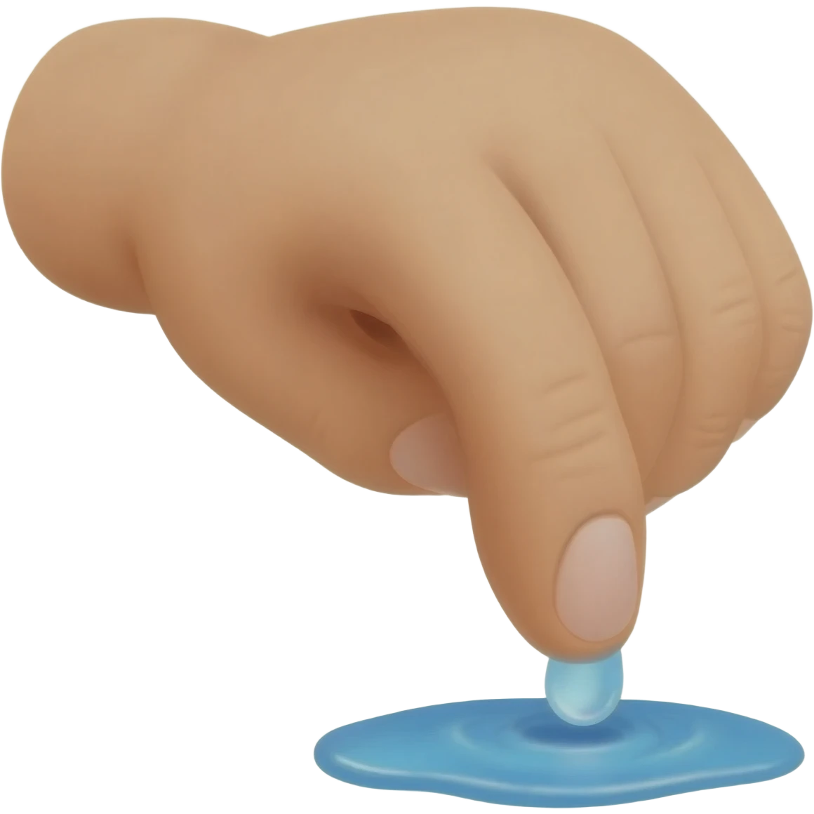 Middle two fingers in a hole with water dripping out emoji emoji