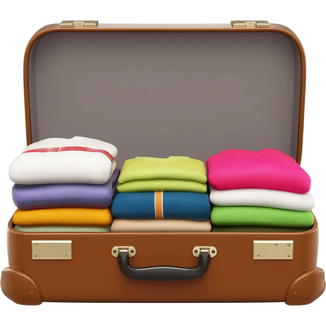 suitcase full of clothes emoji