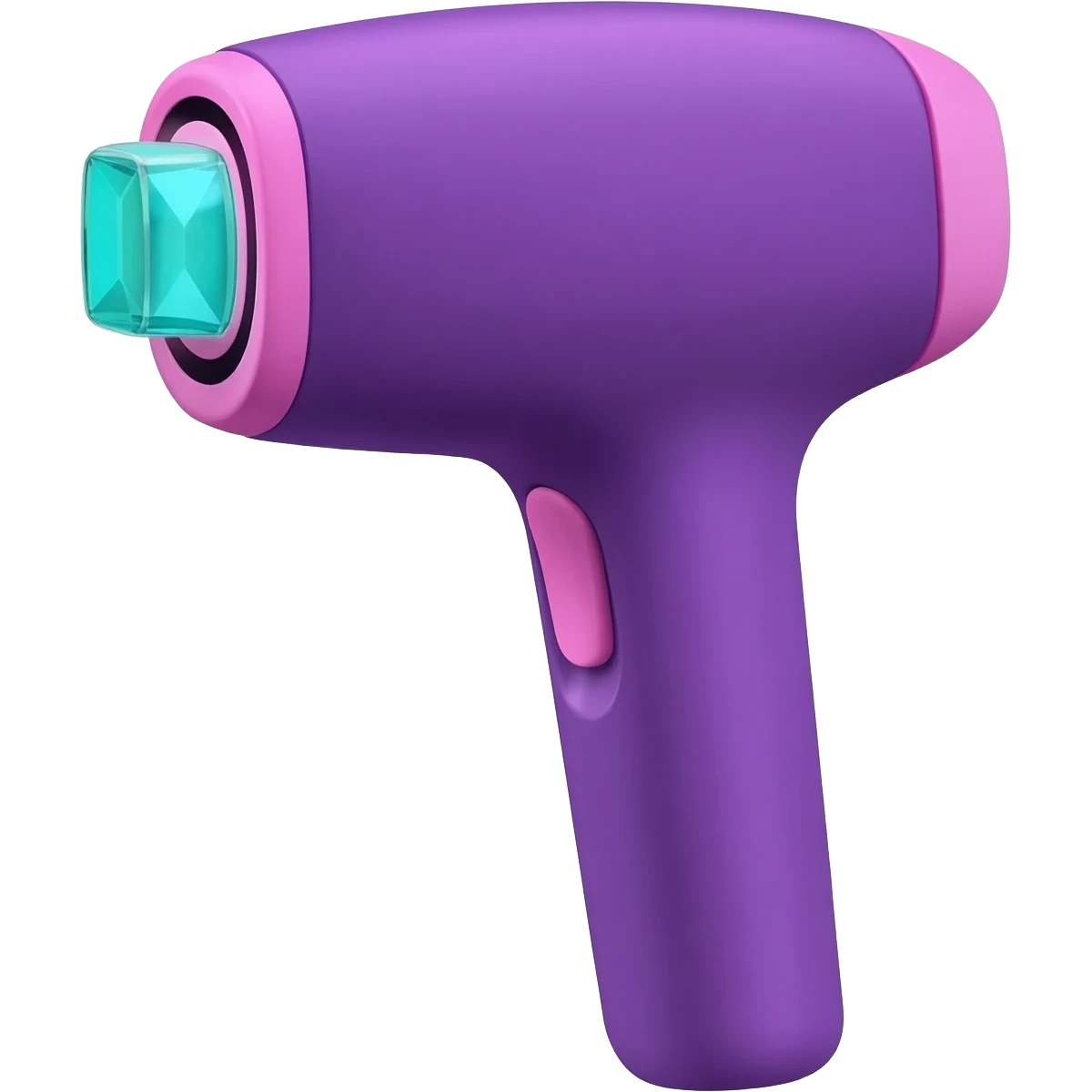 a purple emoji of a laser alexandrite for hair remove emoji