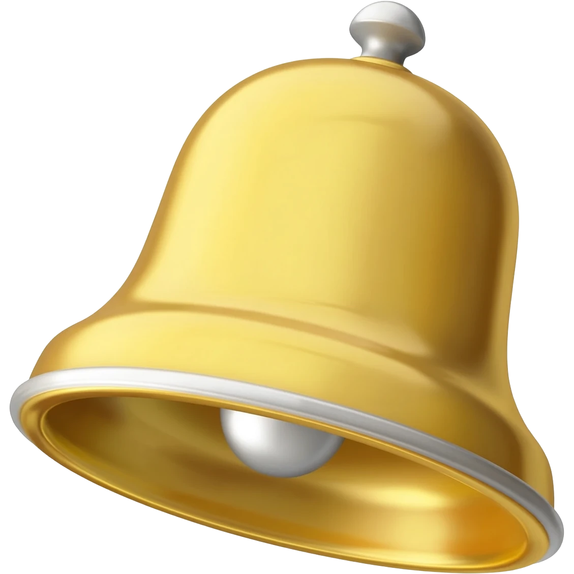 shiny golden notification bell emoji