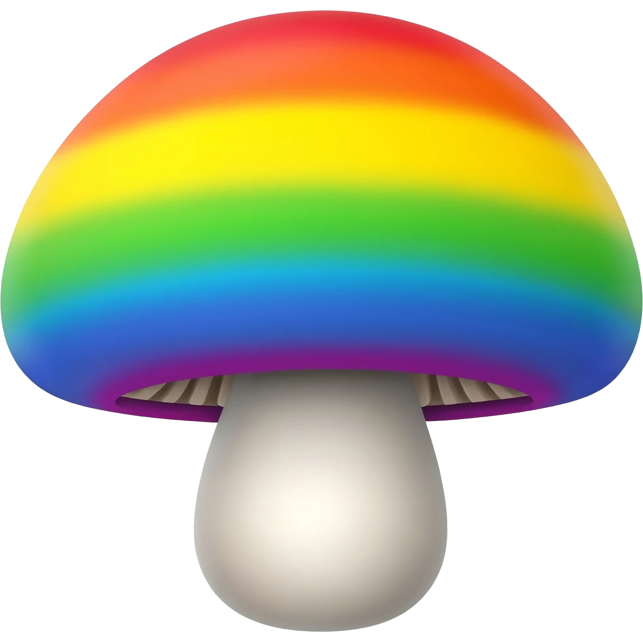 Rainbow mushroom emoji