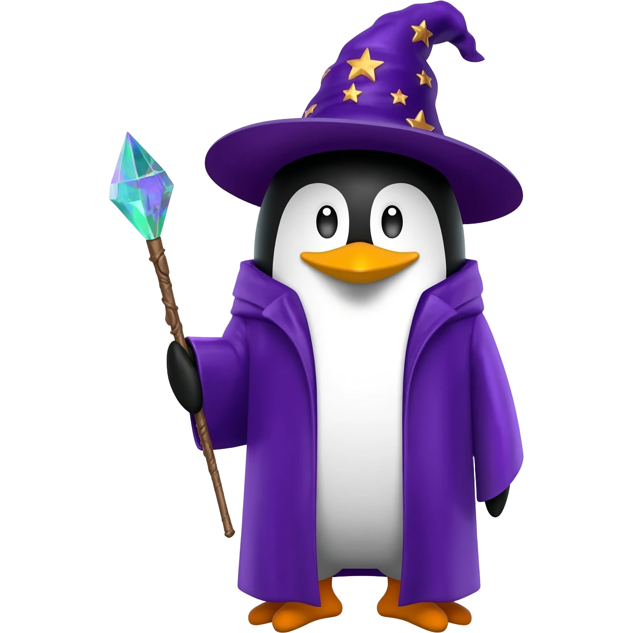 Penguin Wizard emoji