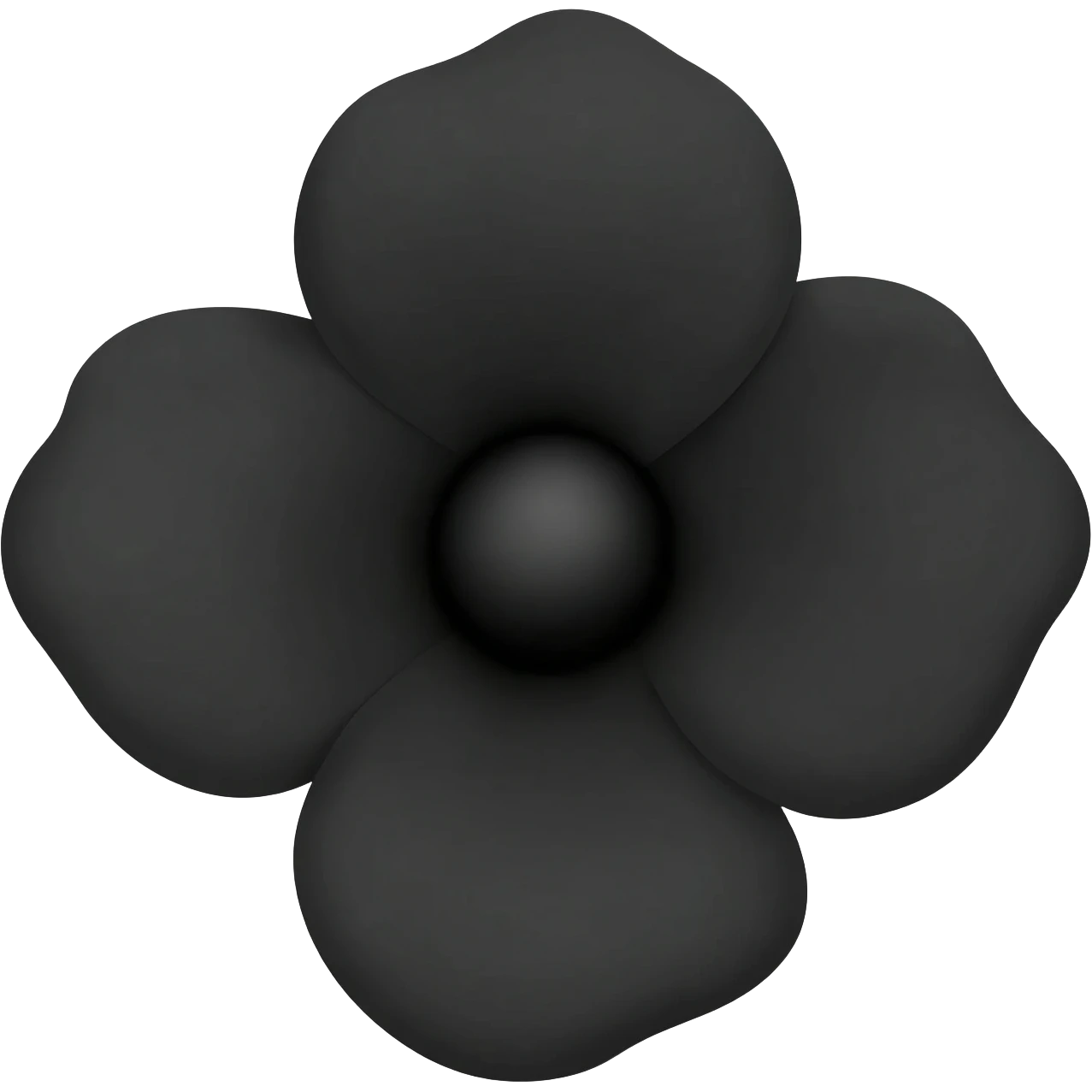 flower with #black color emoji
