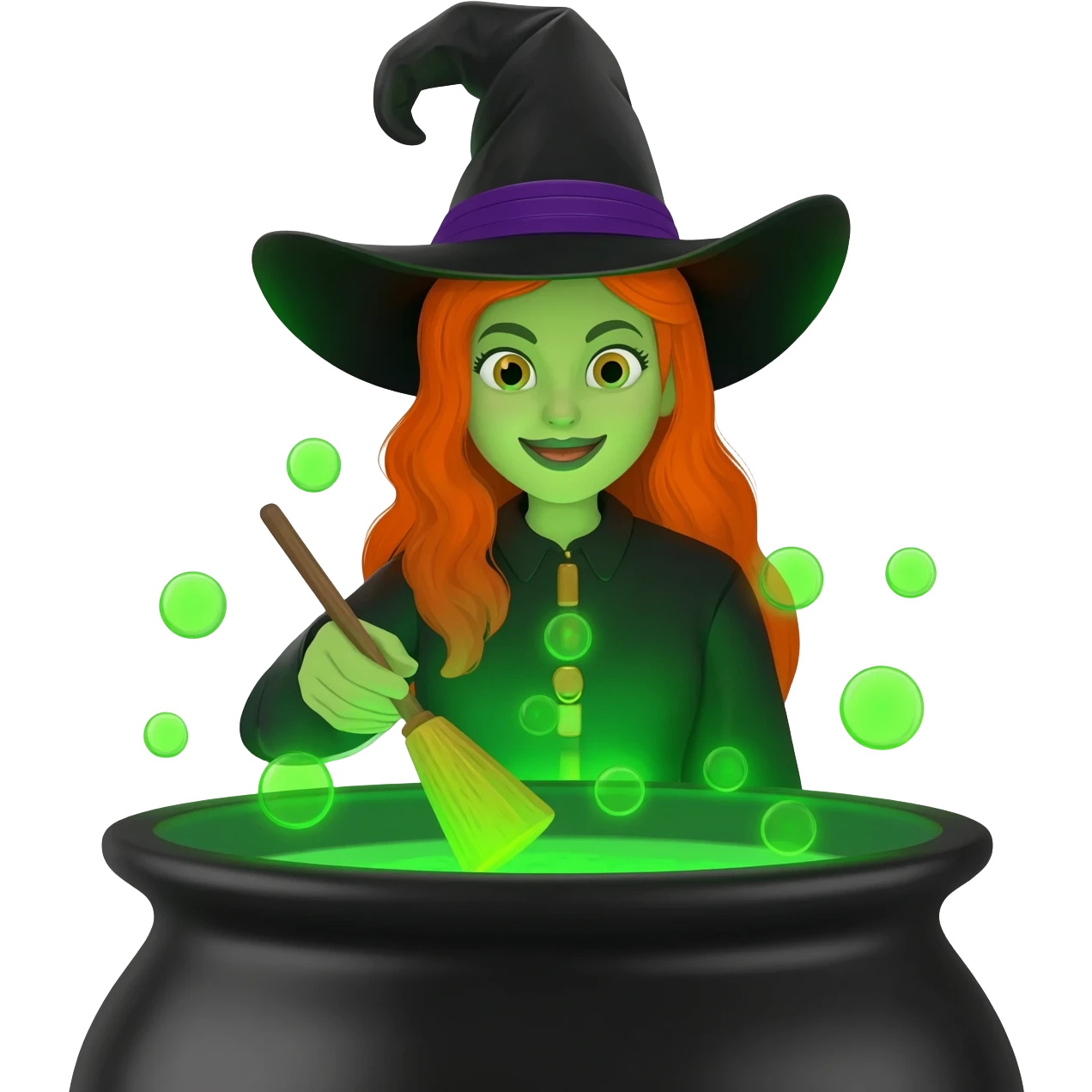 green witch cooking potion emoji