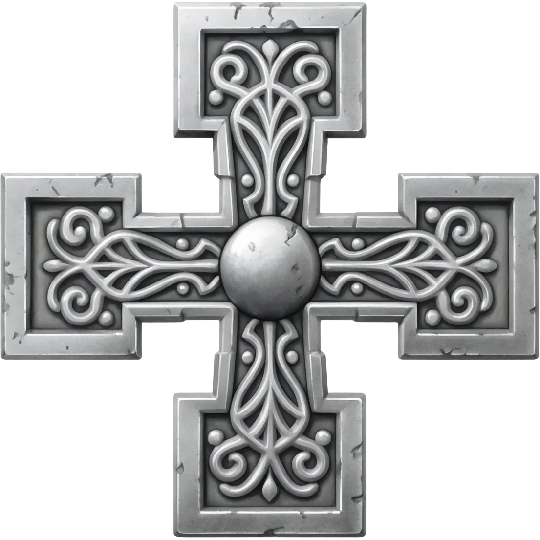 Silver templar cross emoji