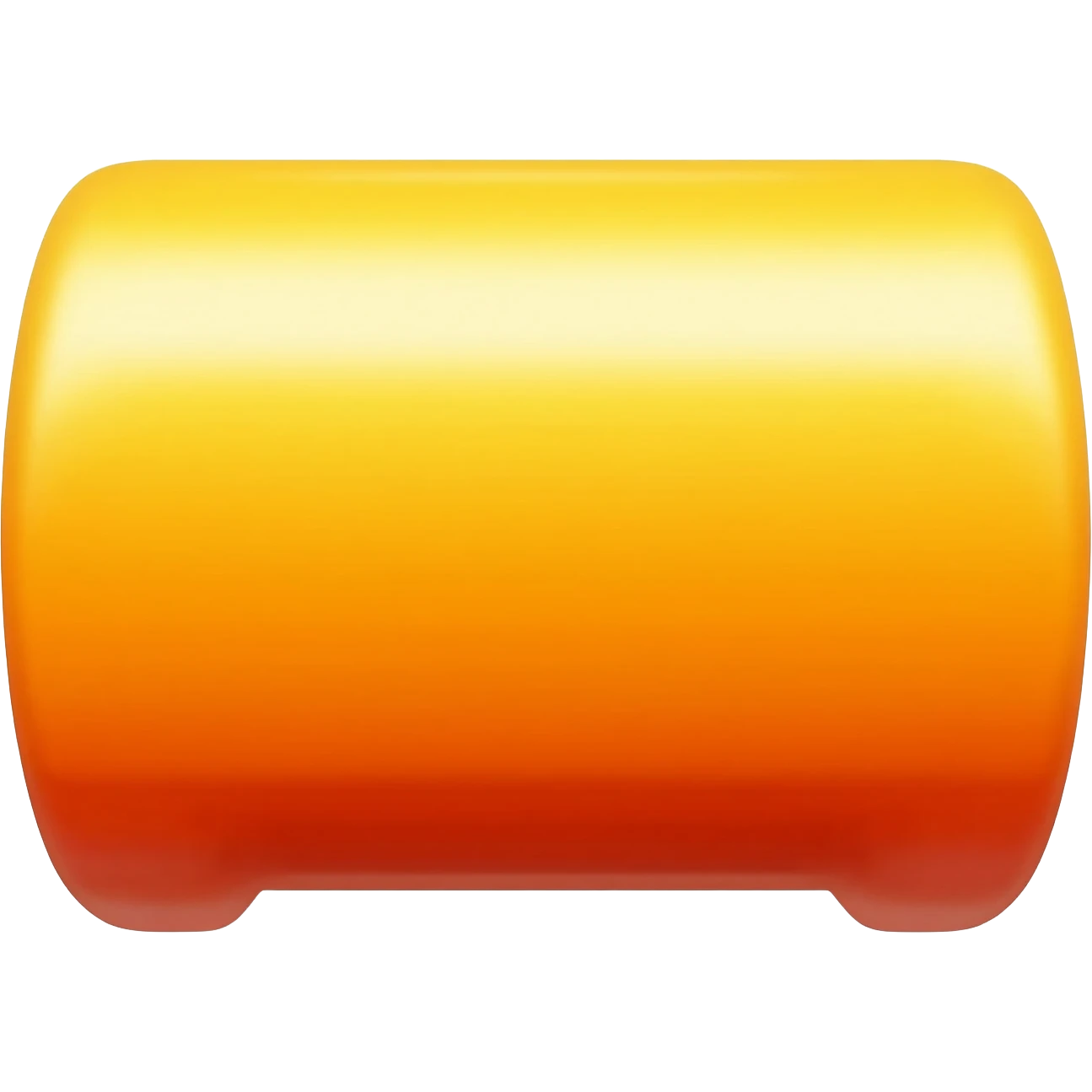 bright yellow, orange, red metal emoji