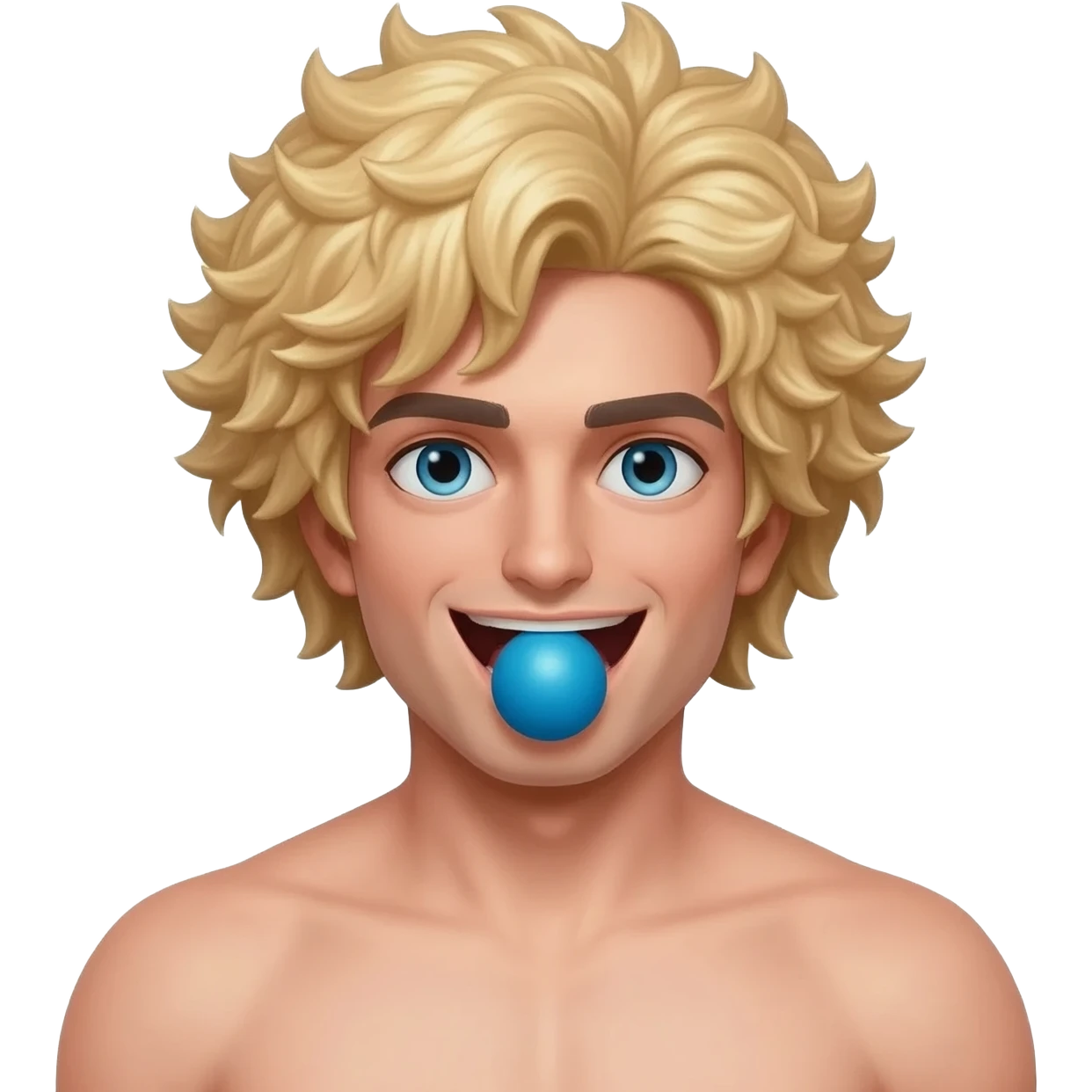 Sissy boy crossdress submission slave ball in mouth wig emoji