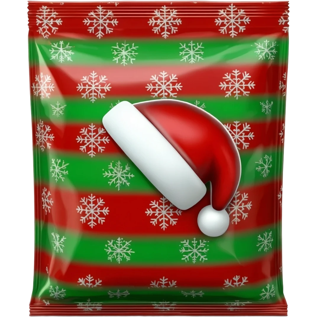 Christmas coffee packet emoji