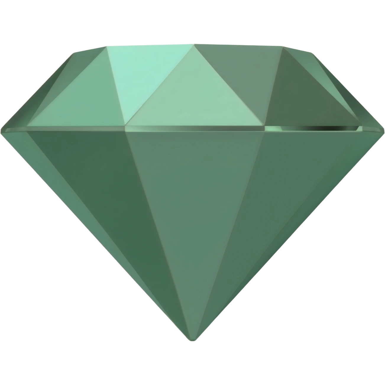 Sage green diamon emoji