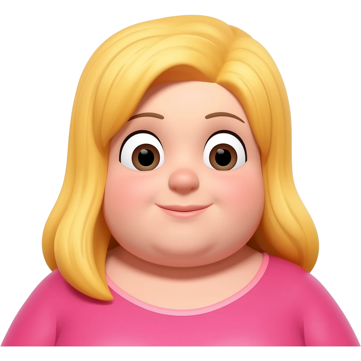 a really fat blonde girl emoji