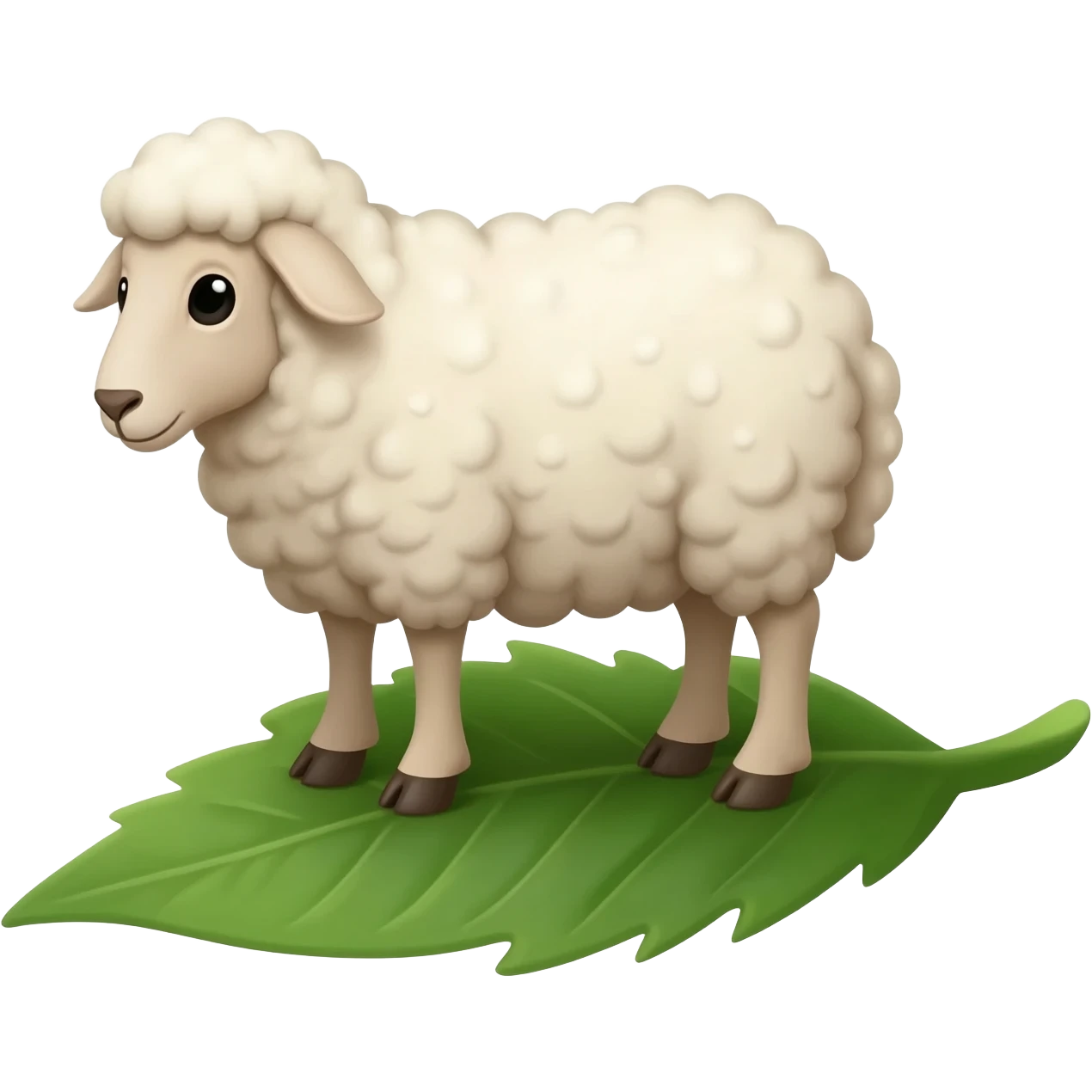 Leaf sheep emoji