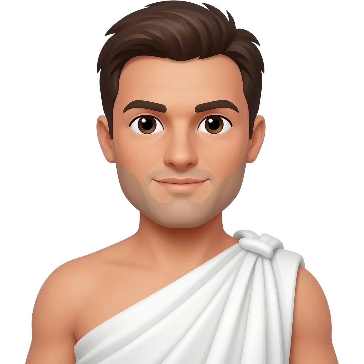 Male emoji in toga dress emoji