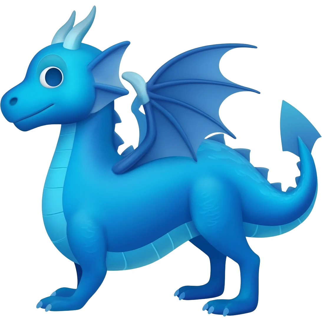 Faca um dragao azul igual a este emoji🐉 emoji