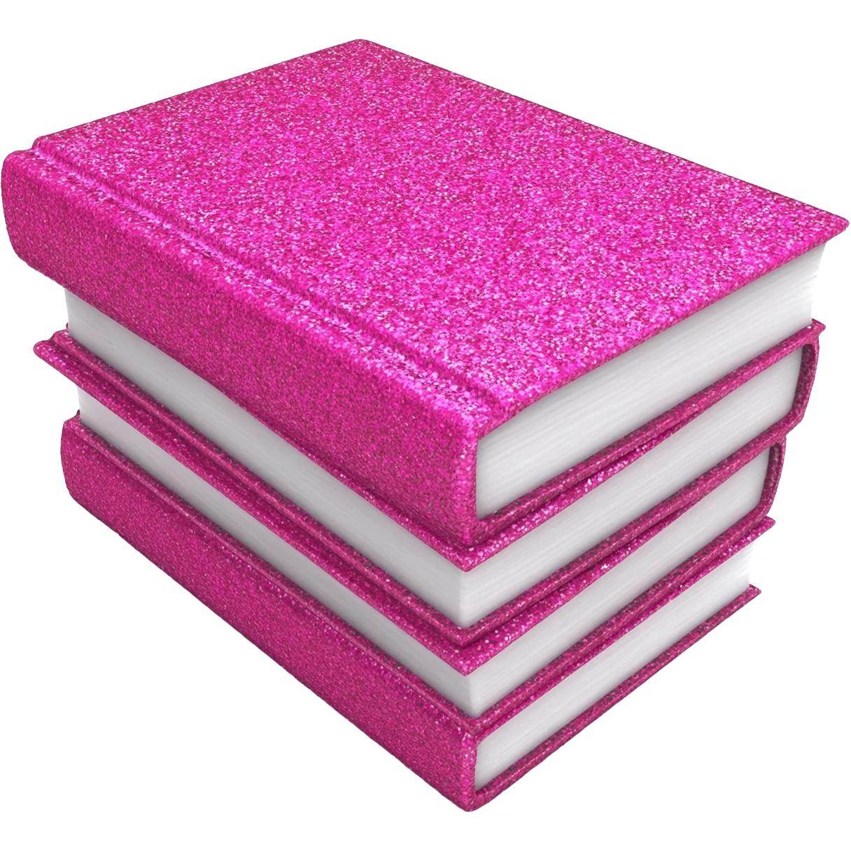 books pink glittery sparkle emoji