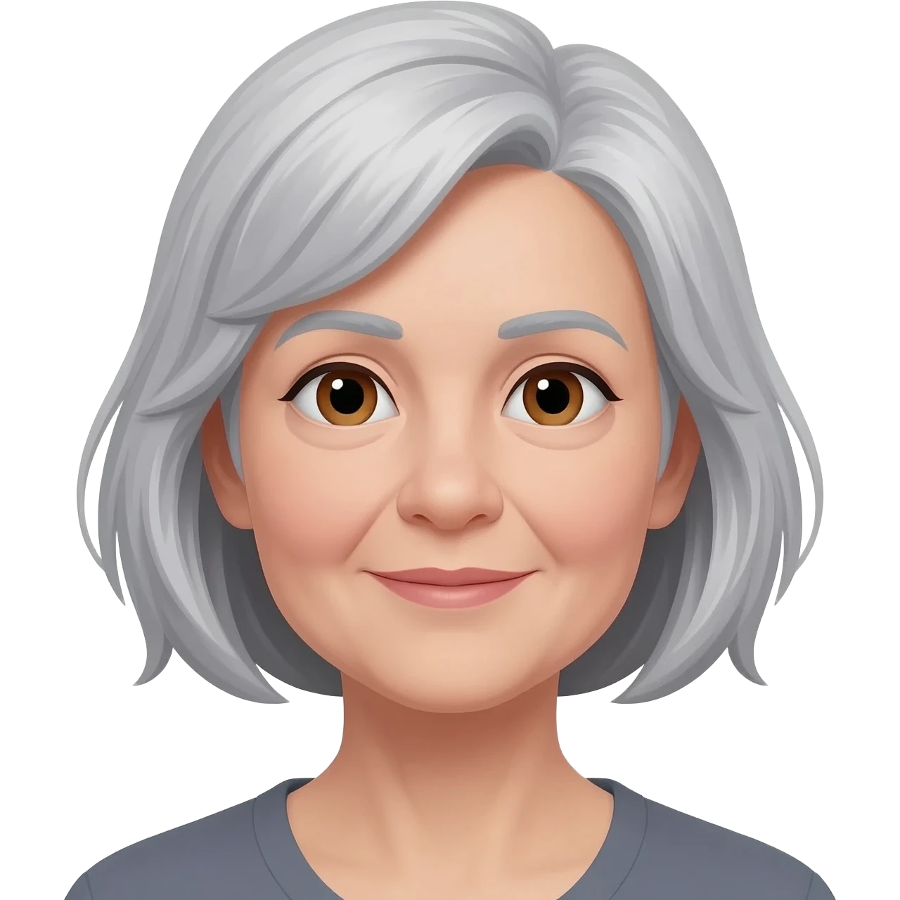Gray hair woman emoji