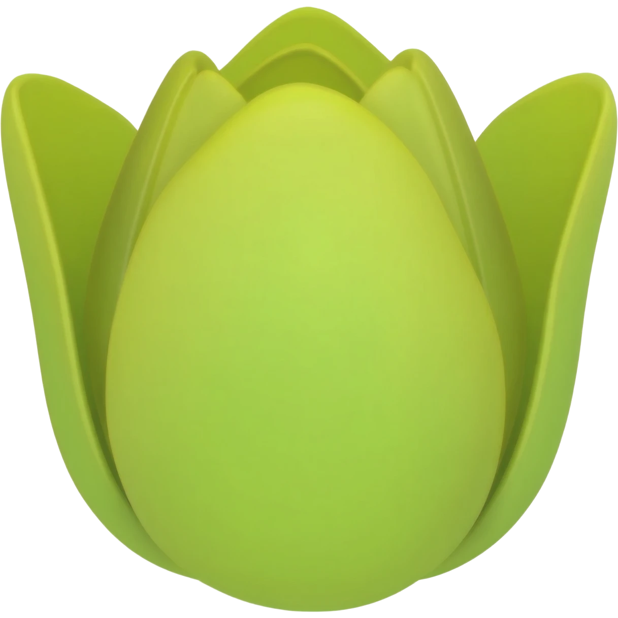 Chartreuse tulip emoji