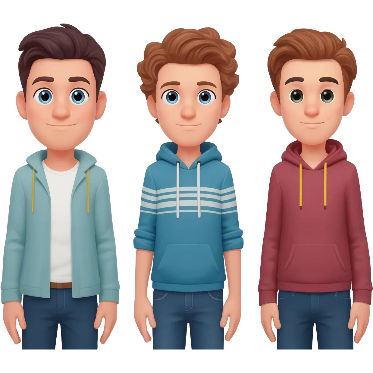 Three brother age26,age24,age18 emoji