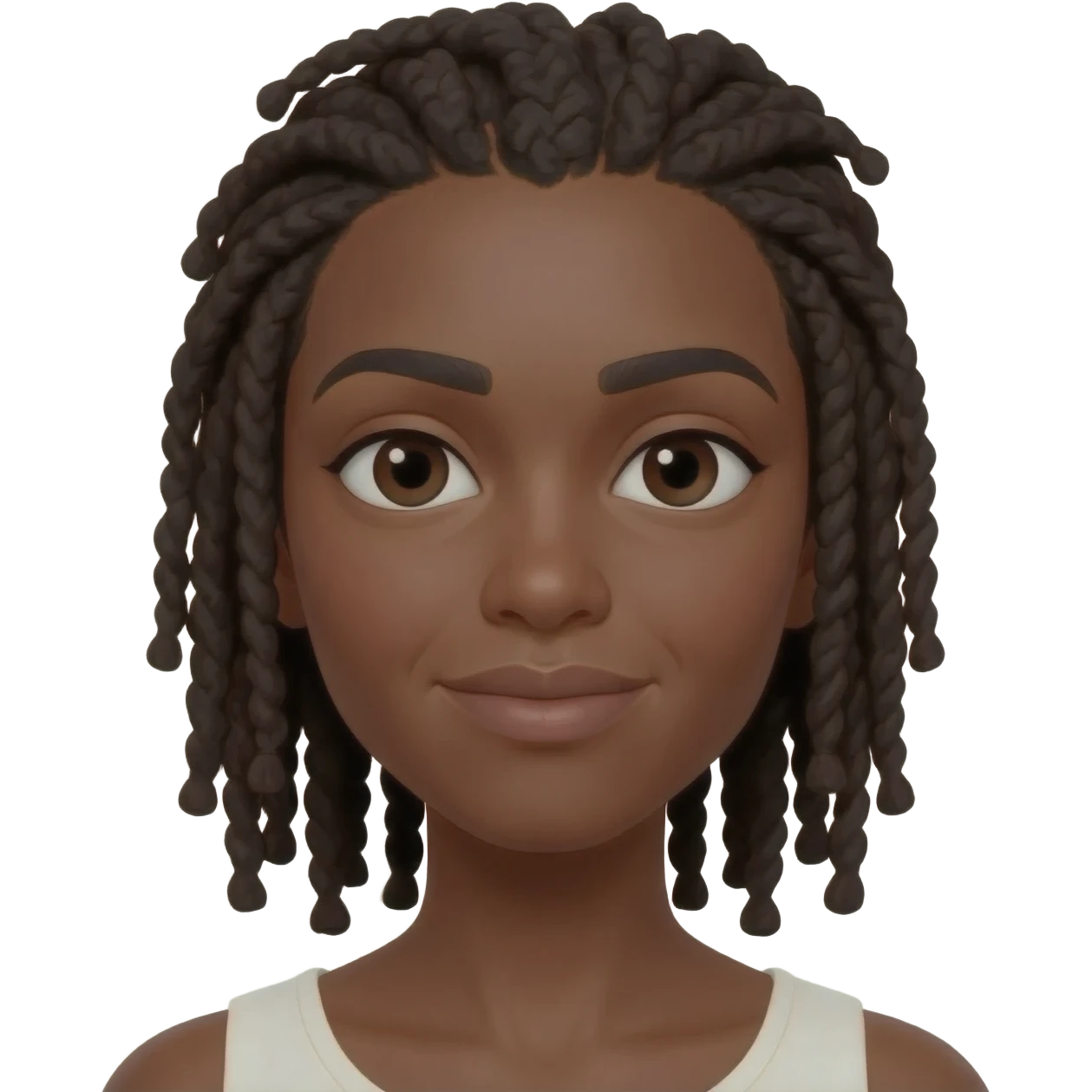 black woman with locs emoji
