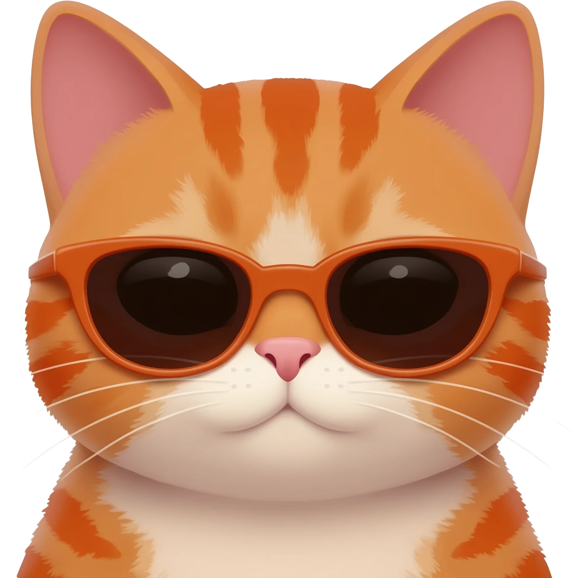 Cat wearing sunglasses on Mars emoji