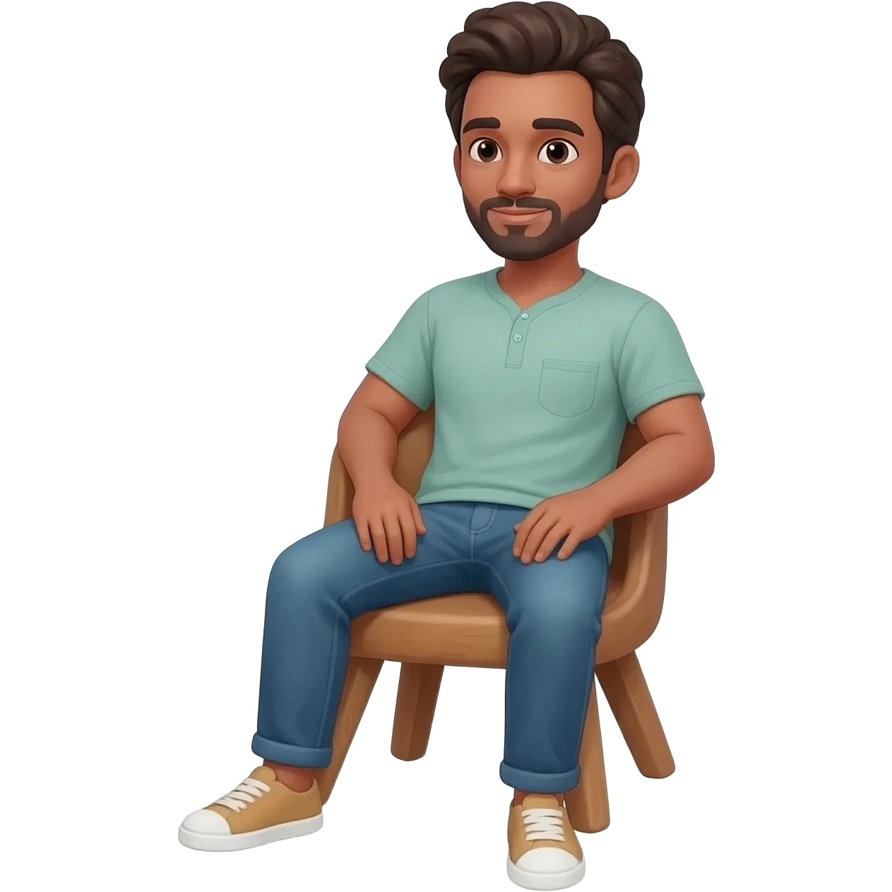 a man comfortable emoji