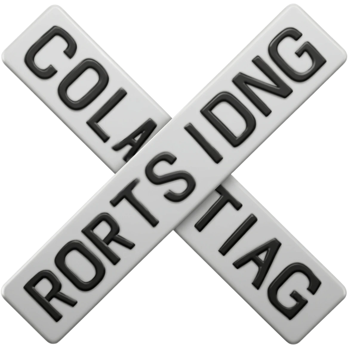 Railway Crossing Sign emoji